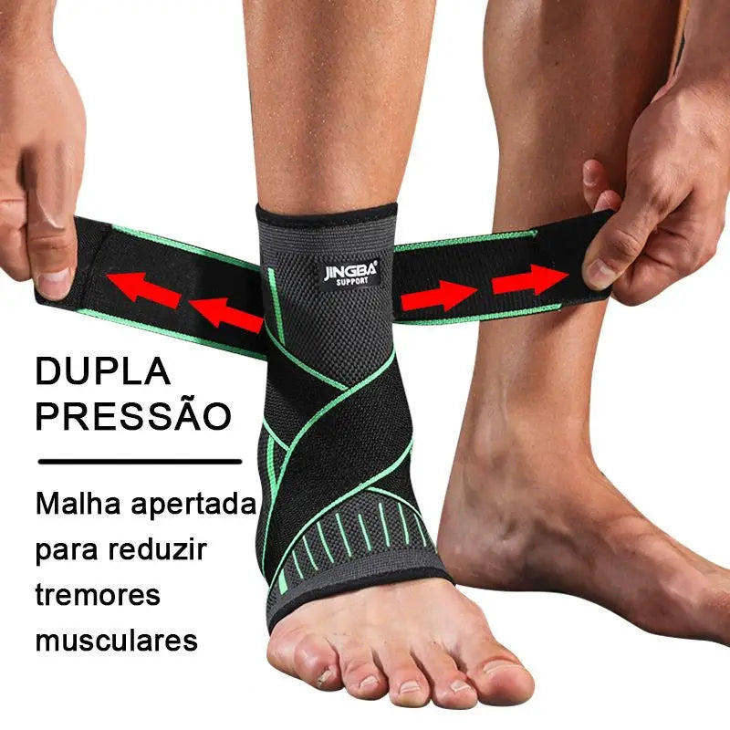 Movix - Tornozeleira de Compressão Ajustável [ESQUEÇA AS DORES OU INSTABILIDADES]
