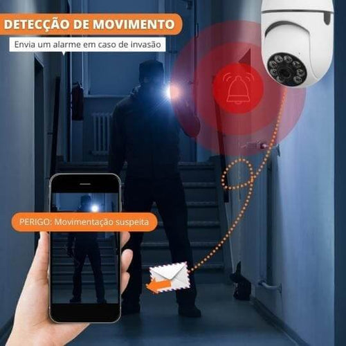 Câmera de Segurança Wi-Fi Full HD com Visão Noturna – LumiGuard 360 [VEJA TUDO, EM QUALQUER LUGAR]