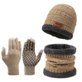 Kit Inverno Completo: Gorro Térmico com Cachecol e Luvas Pretas - FrostSet [ENFRENTE O FRIO COM ESTILO E CONFORTO]