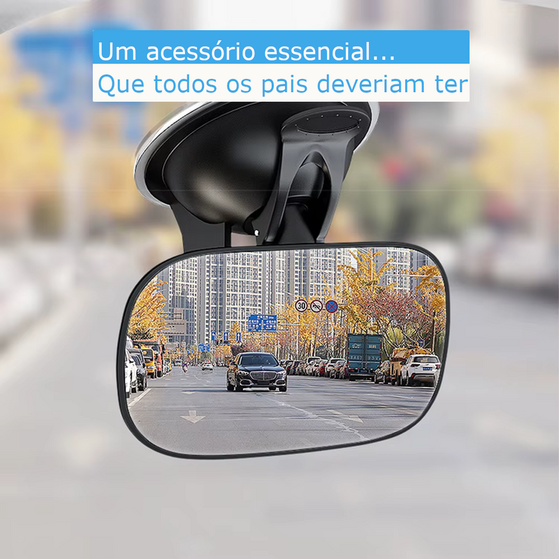 Espelho Auxiliar de Monitoramento de Bebê SafeView - Segurança Total, Visão Clara do seu Bebê
