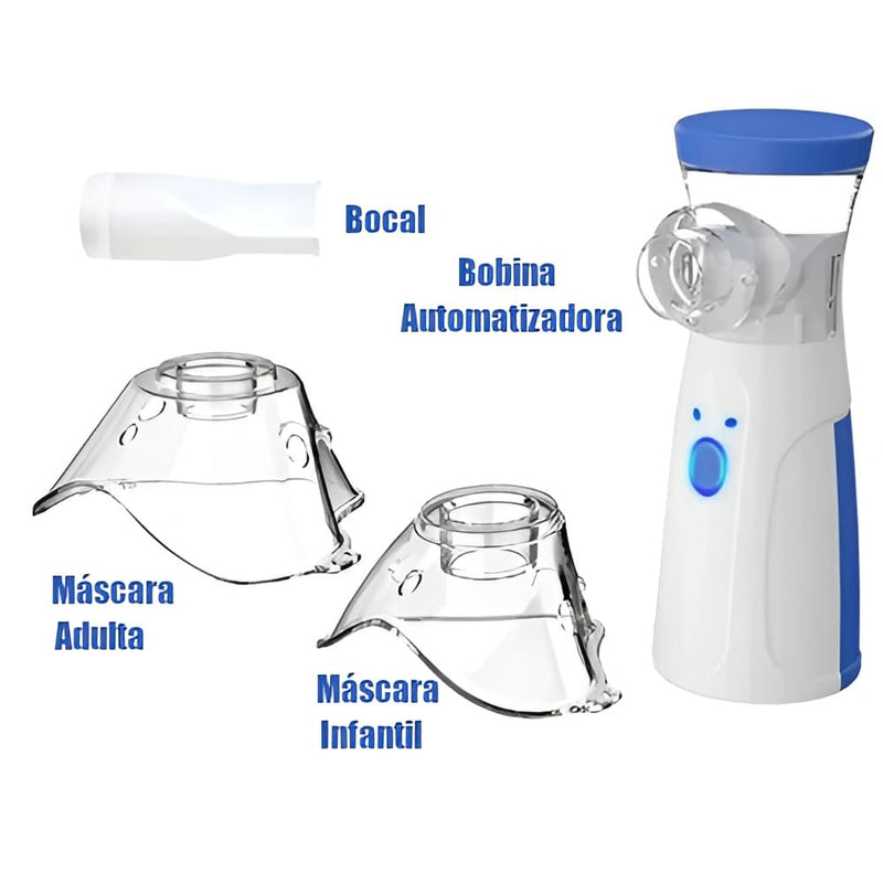 Nebulizador Silencioso Portátil - PureAir [ALÍVIO RÁPIDO EM QUALQUER LUGAR]